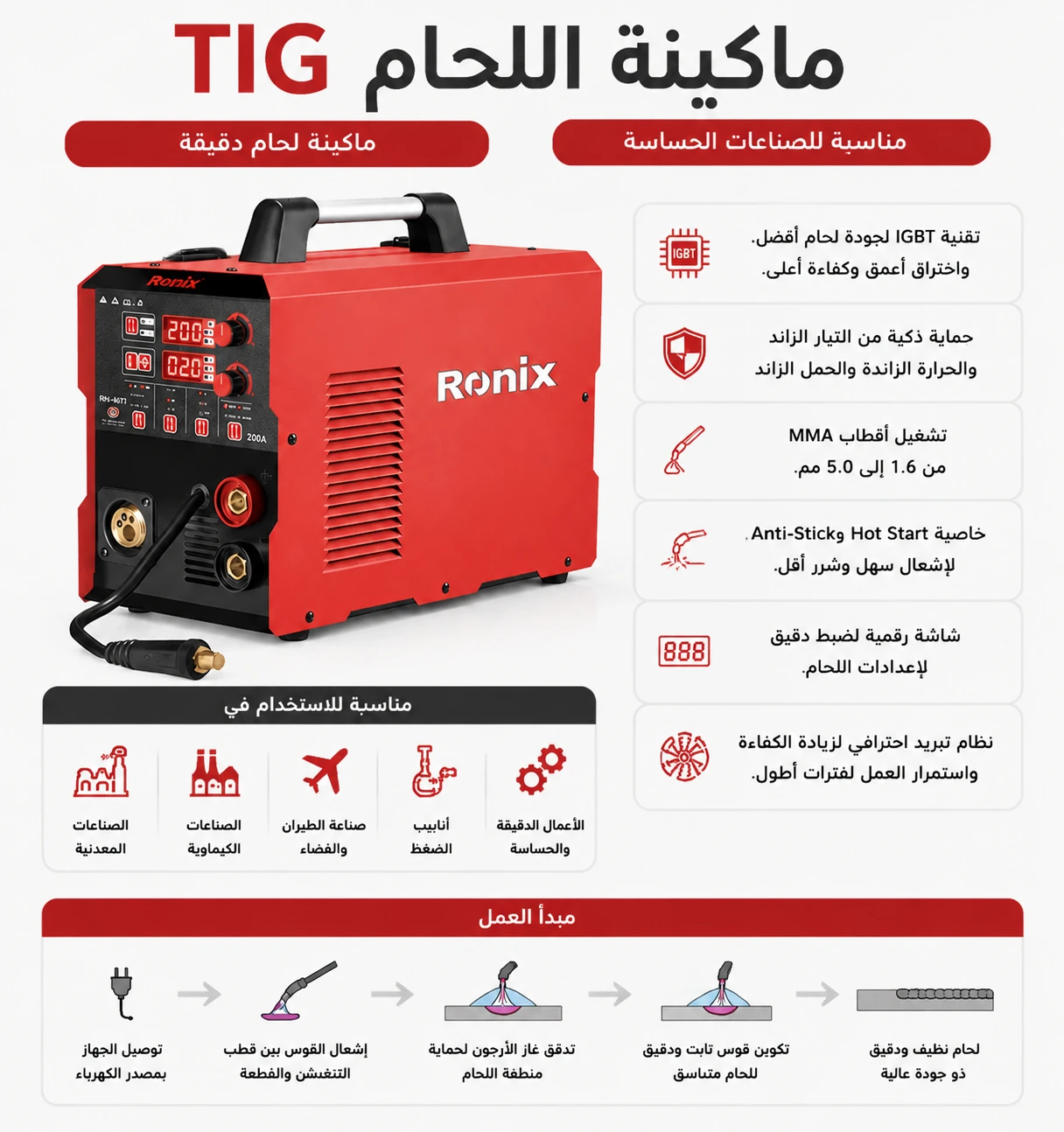 ماکينة اللحام TIG