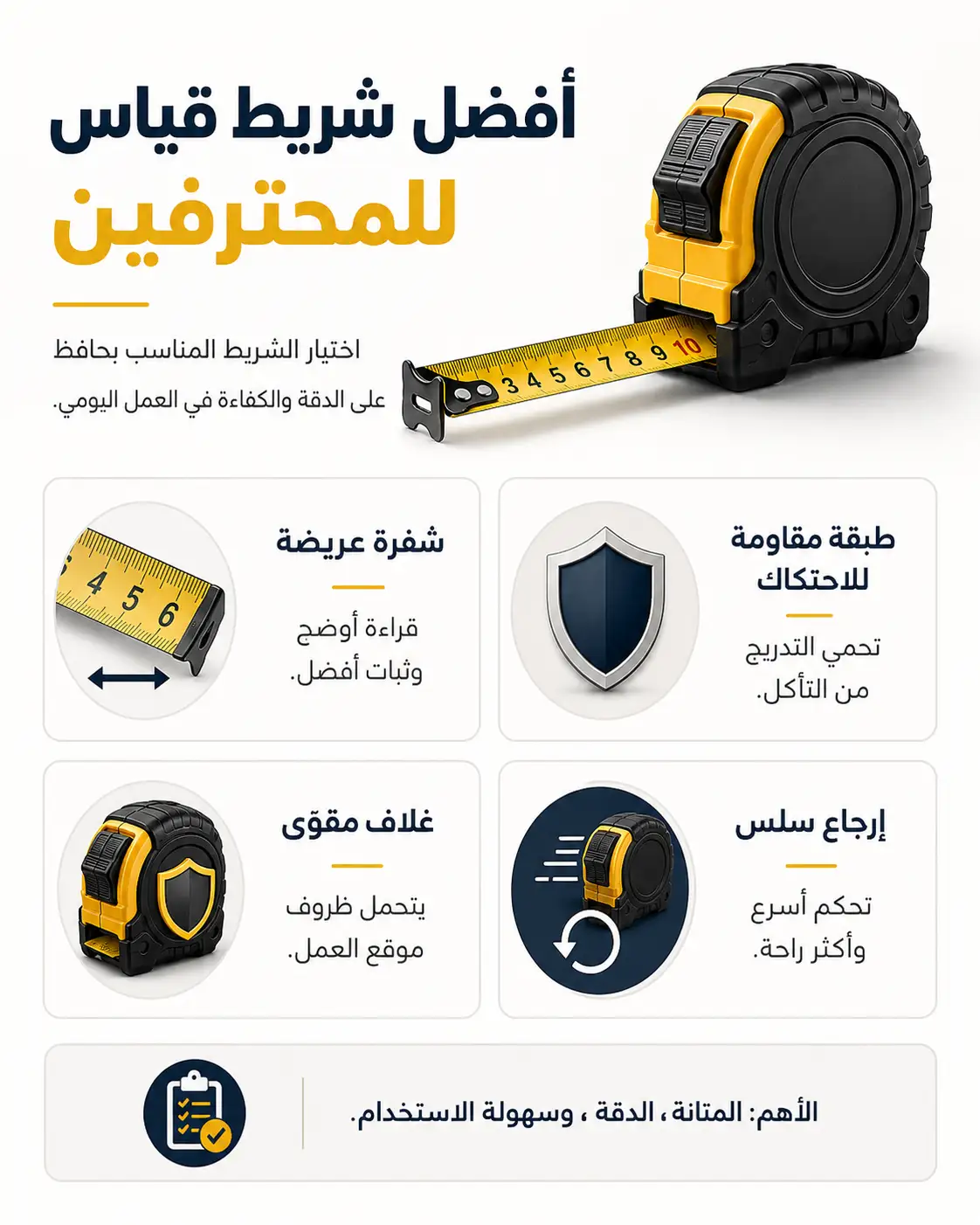 افضل شريط قياس للمحترفين