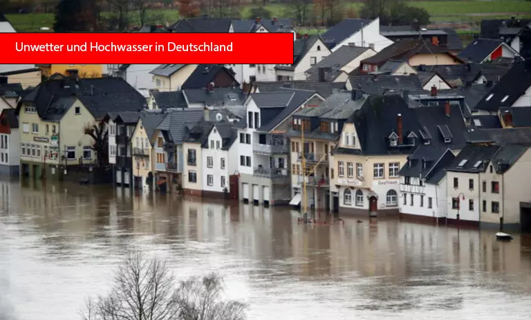 Unwetter und Hochwasser in Deutschland