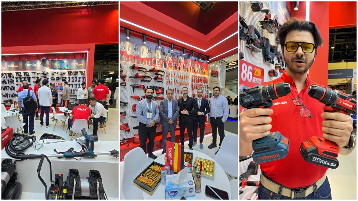 Der volle Ronix-Stand auf der Big 5 Global 2025 im Dubai World Trade Centre