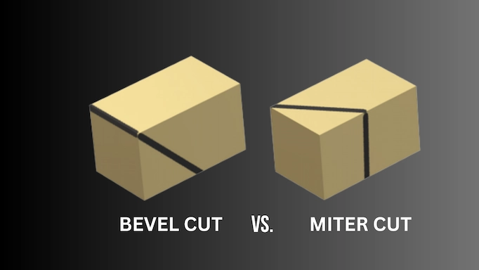 A 3D demo of bevel cuts vs. miter cuts