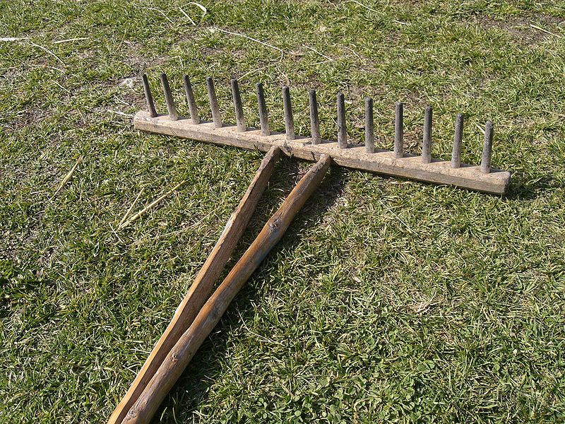 Rakes gardening hand tools 