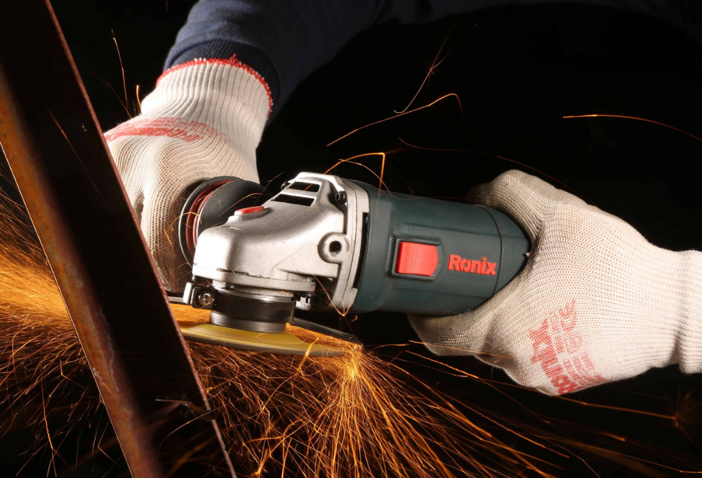 Ronix angle grinder with a cut-off disc