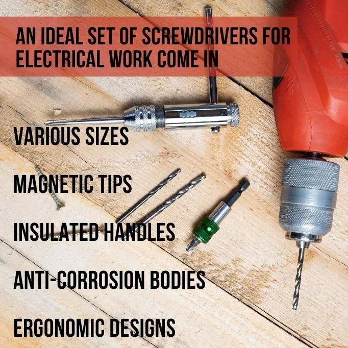 infographic with a picture of screwdriver