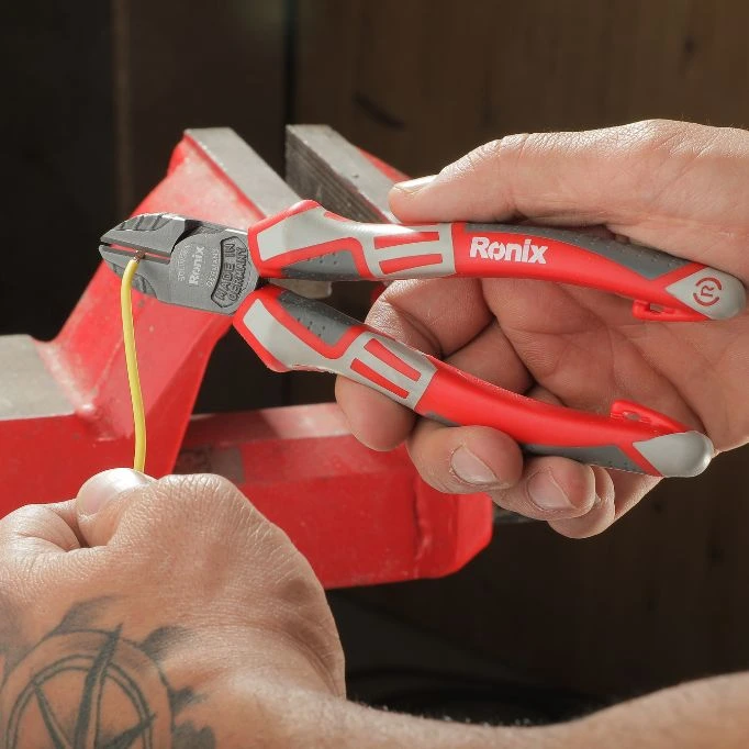 pliers in use