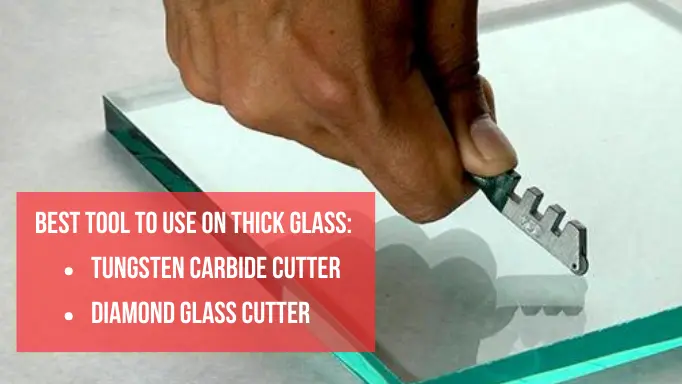 An infographic about the essential tools for cutting thick glass