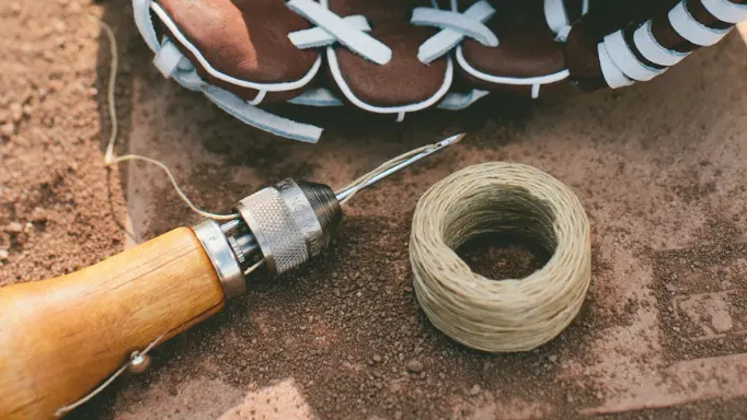 stitching awl as one of the essential beginner leather working tools 