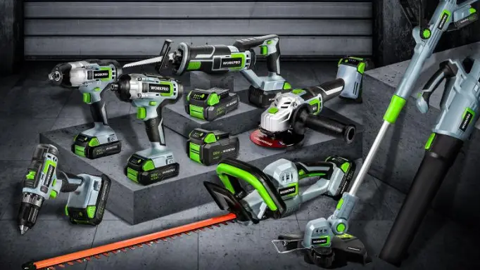 A set of Workpro power tools