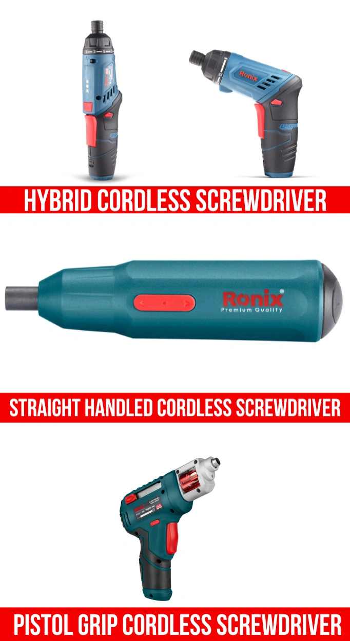 different types of screwdrivers