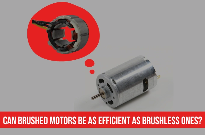 An infographic about raising the efficiency of brushed motors