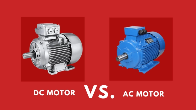  A DC and an AC motor