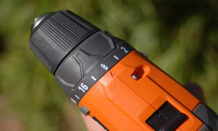 Close-up photo of clutch drill 