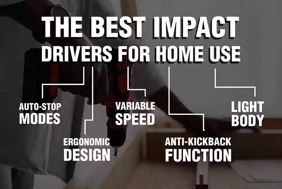 An infographic about the best impact drivers for home use