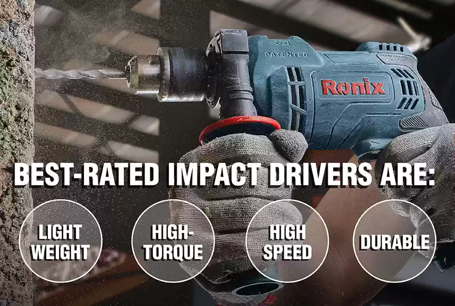 An infographic about the best rated impact drivers