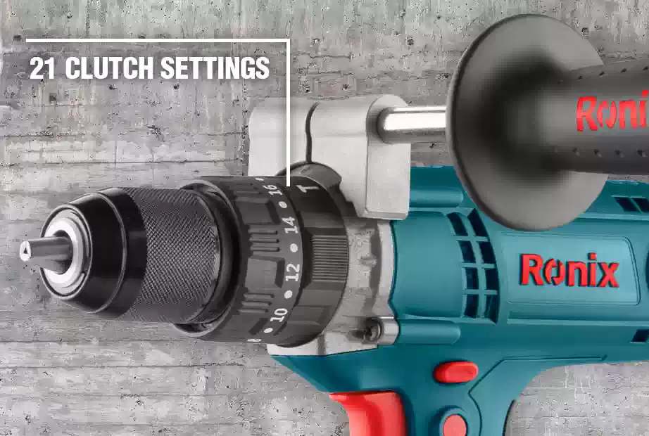 The 21 clutch setting on Ronix impact driver