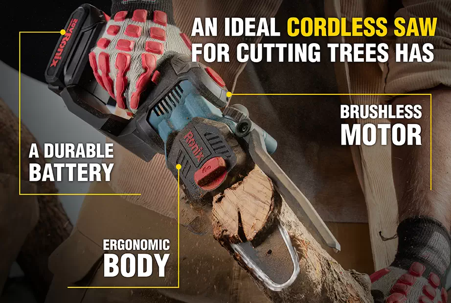 The features of the best cordless saws for trees
