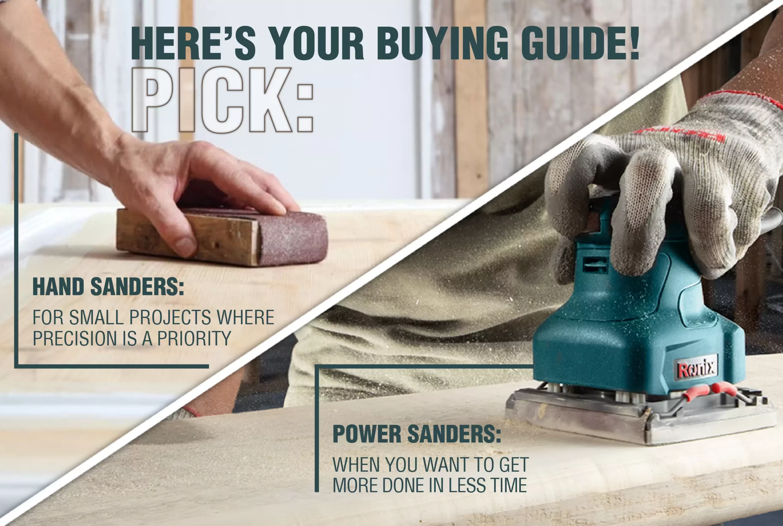 The Benefits of Using an Electric vs. Manual Hand Sander