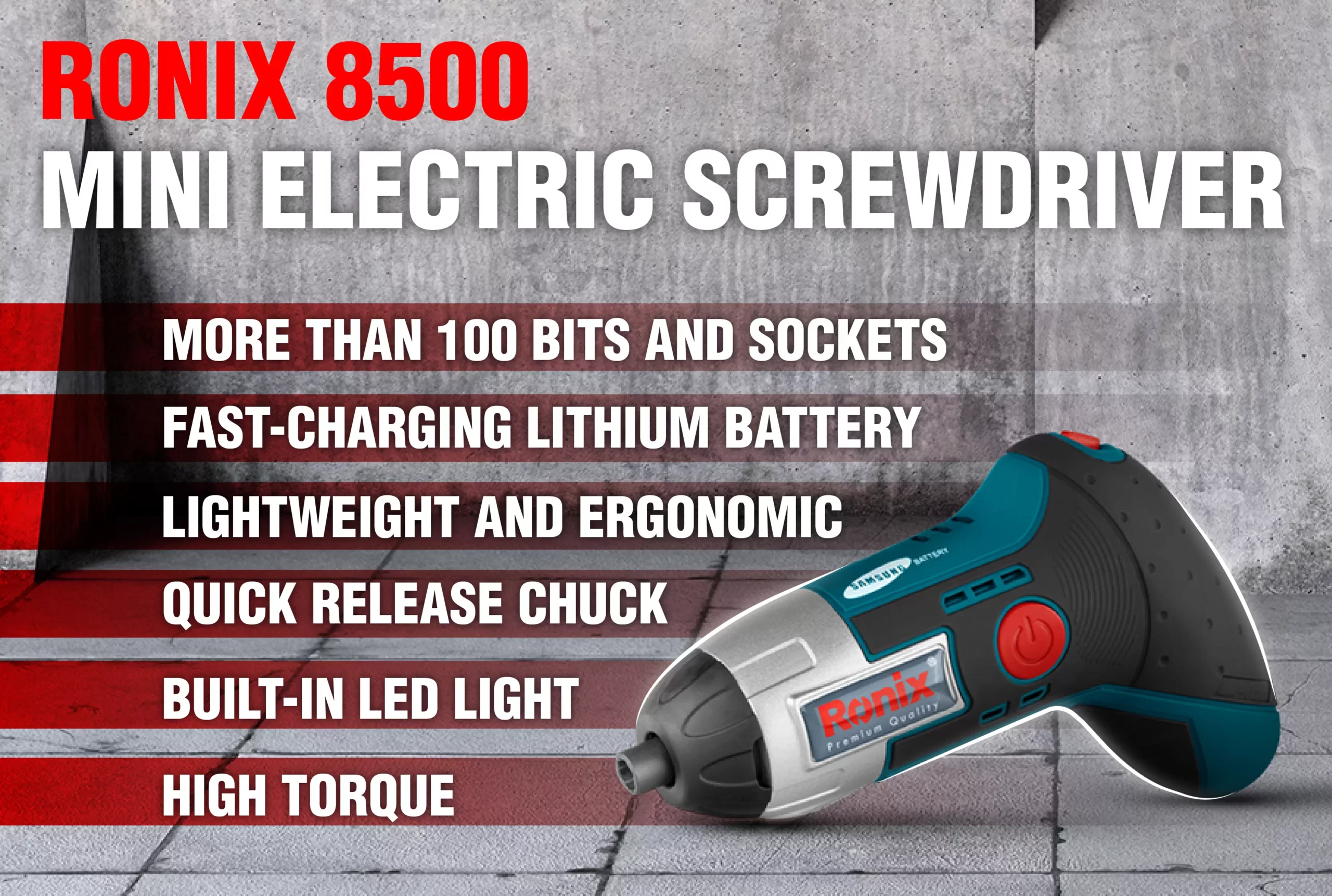 This small rechargeable electric screwdriver is so lightweight