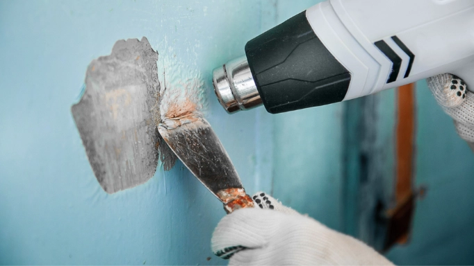 Using Heat Gun for Removing Paint