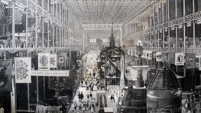 A scene from Great Exhibition of the Works of Industry of All Nations, 1851