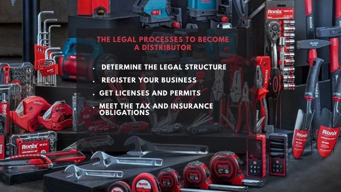 An Infographic about legal processes to become a distributor