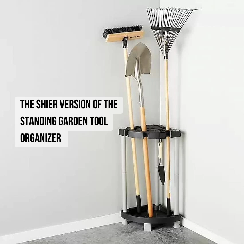 Corner standing tool organizer