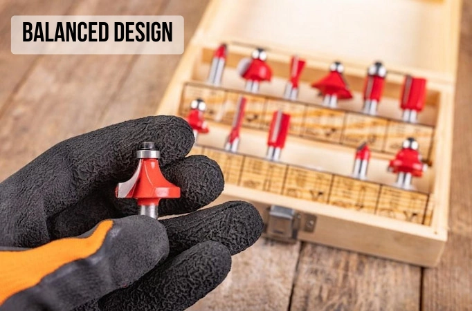 balanced design for router bits