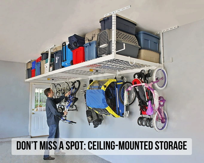 ceiling-mounted storage