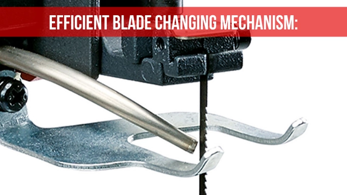 blade changing mechanism in the best scroll saw