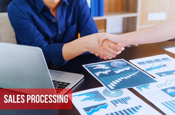 sales processing of POS software