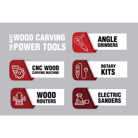 the best wood carving power tools infographics