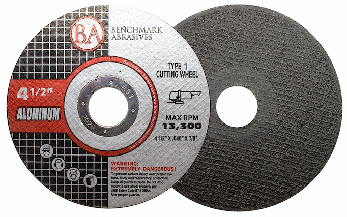 : Type 1 Thin Cutting Wheel for Aluminum from Benchmark Abrasives