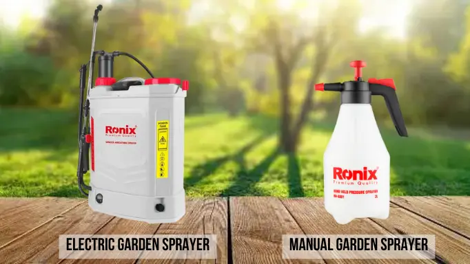 Electric vs. manual garden sprayer