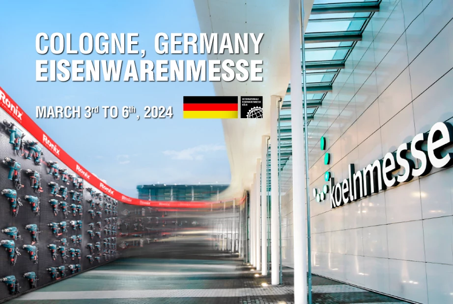a photo of the koelnmesse with the date of IEM2024