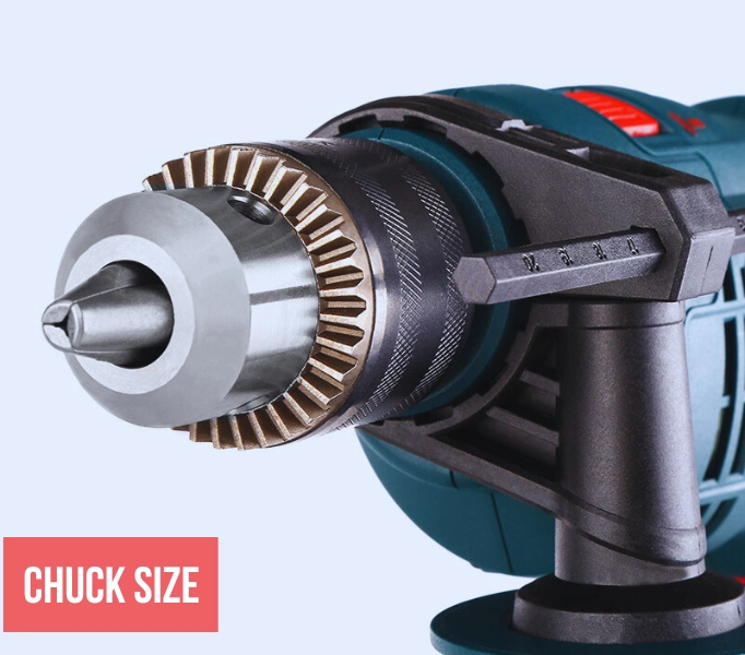 large cuck size for the best corded hammer drill for concrete