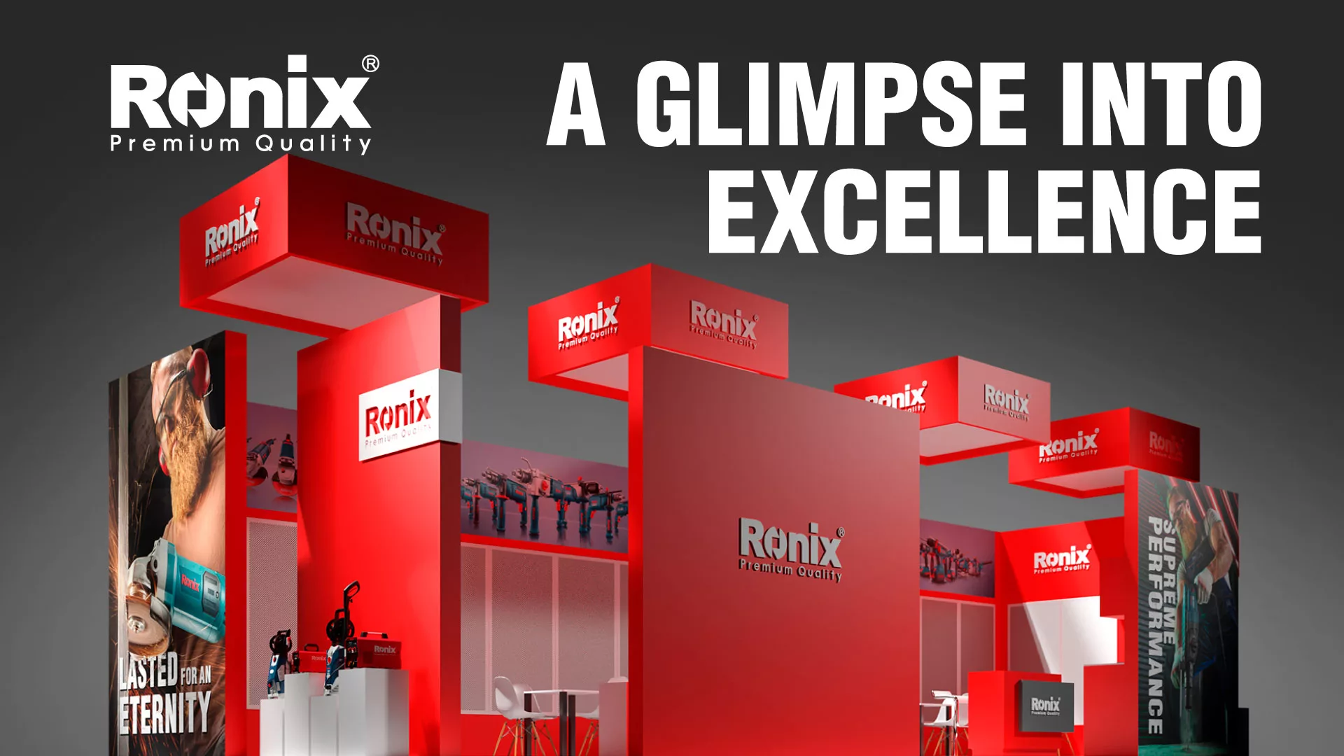Ronix Tools stand design at Eisenwarenmesse 2024