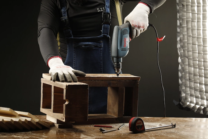 using impact drill for woodworking