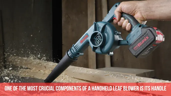 One of the Ronix best leaf blowers with a handheld design