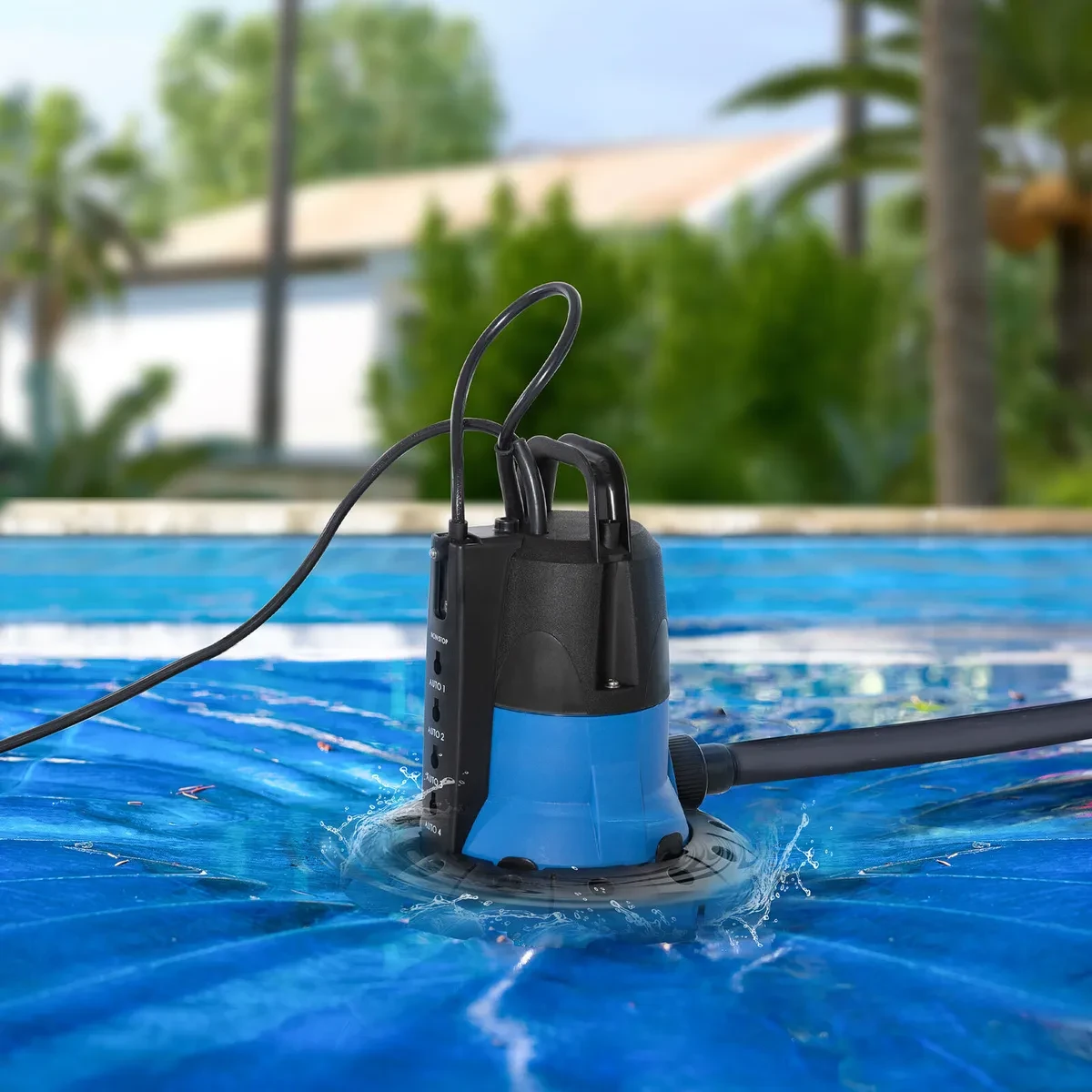 A Submersible Pump in a pool