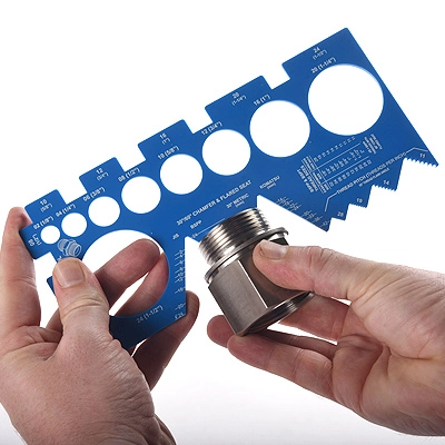 pipe thread gauge as a measuring tool