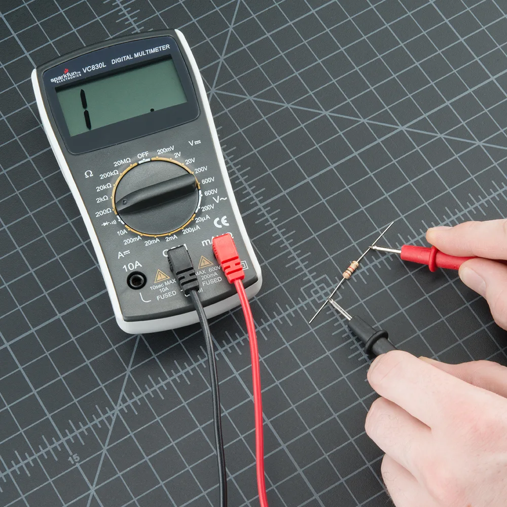 A Multimeter used to measure current