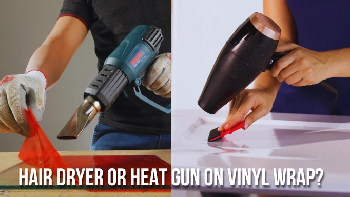 Hair dryer vs heat gun on vinyl wrap