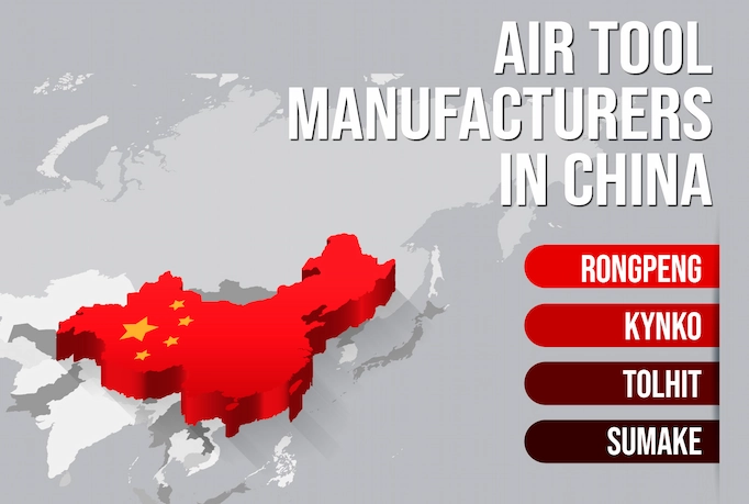  Infographics with text about the best pneumatic tool manufacturers in China