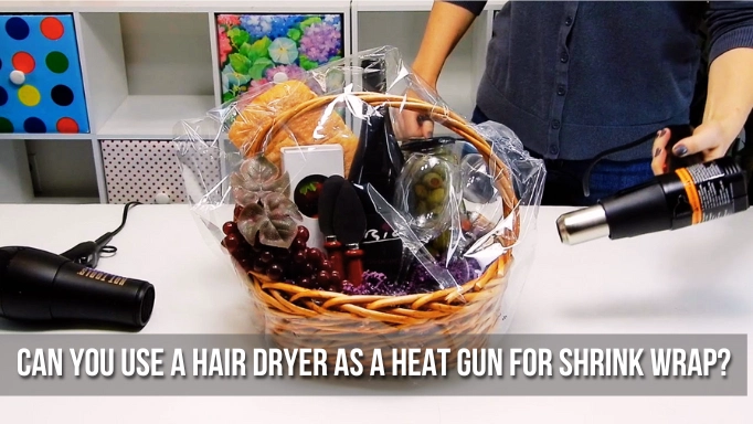 using hair dryer as heat gun for shrink wrap