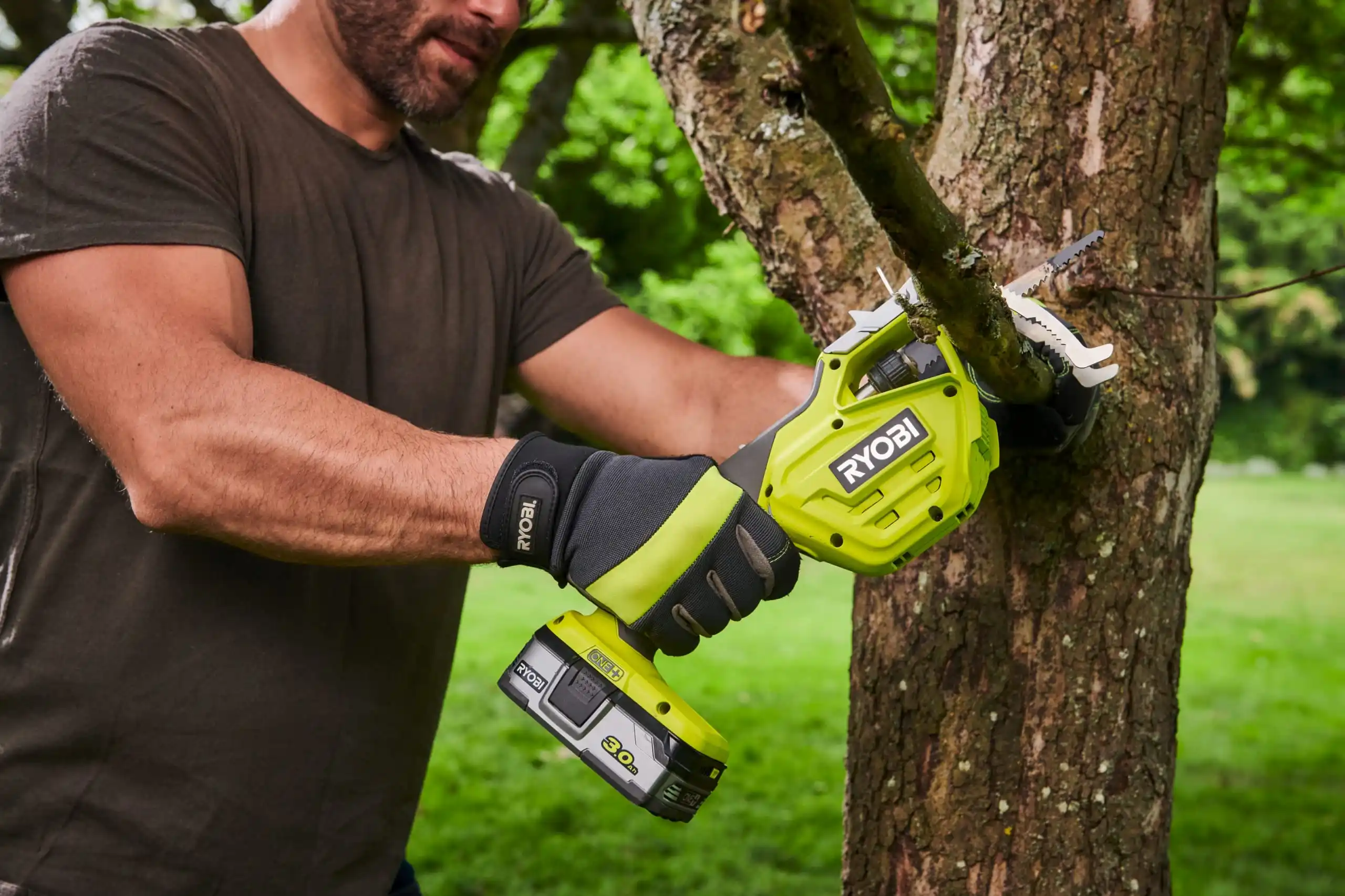 picture of a cordless reciprocating saw for pruning