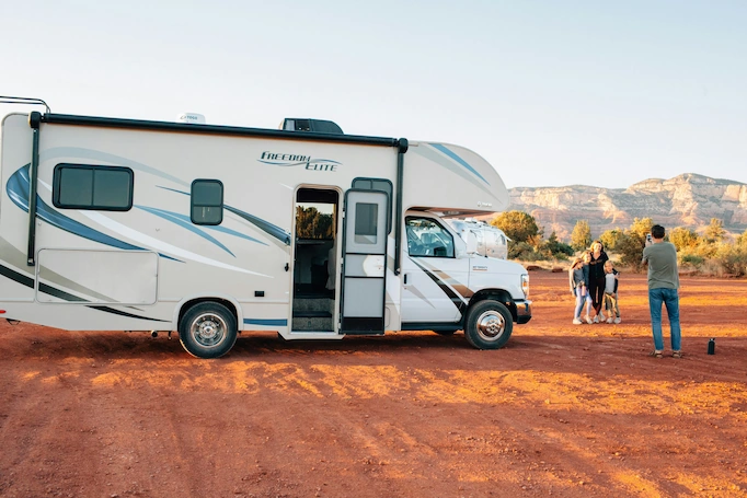 A family with an RV