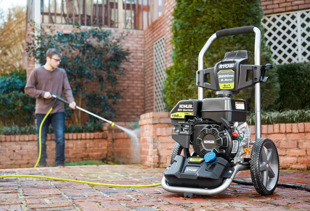 Gas-powered pressure washers