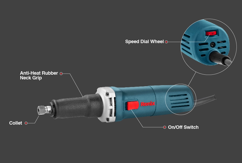 Parts of a Die Grinder