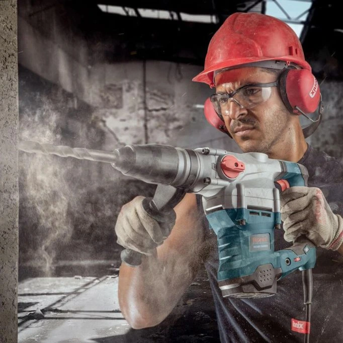 Photo of someone working on a construction site with the best safety glasses on