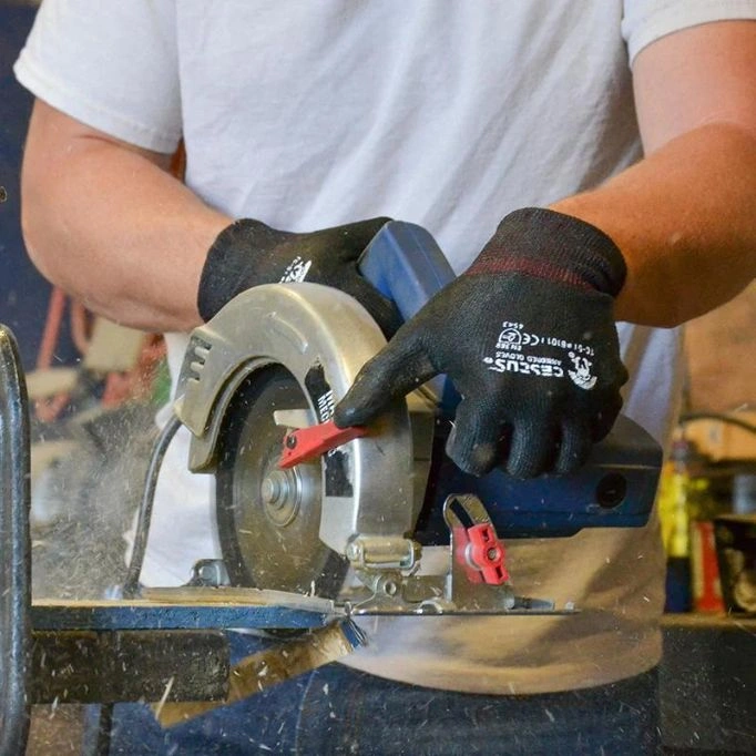 an image of work gloves for handling wood